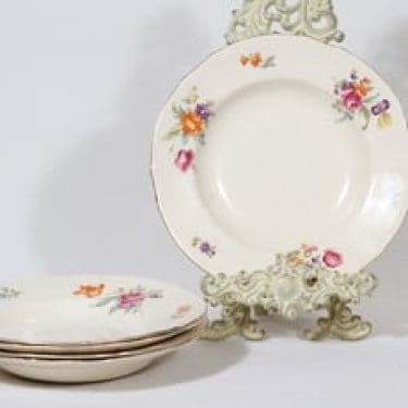 Arabia Kesäkukka lautaset, syvä, 5 kpl, suunnittelija , syvä, siirtokuva