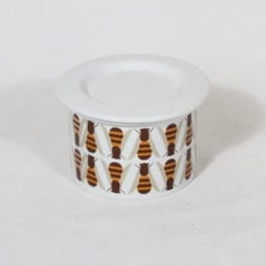 Arabia Pomona purnukka, hunaja, suunnittelija Raija Uosikkinen, hunaja, pieni, serikuva, retro