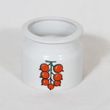 Arabia Tutti frutti purnukka, herukka, suunnittelija Ulla Procope, herukka, serikuva