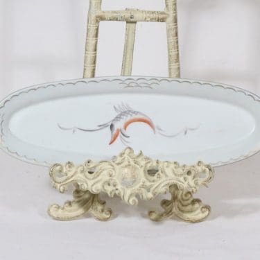 Arabia Koralli vati, käsinmaalattu, suunnittelija Ulla Procope, käsinmaalattu, pieni, signeerattu