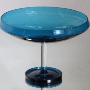 Riihimäen lasi Harlekiini malja, jalallinen, suunnittelija Nanny Still, jalallinen, suuri