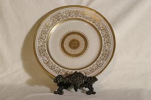 Arabia AB plate, golden decoration