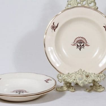 Arabia Delila lautaset, 3 kpl, suunnittelija , siirtokuva, art deco