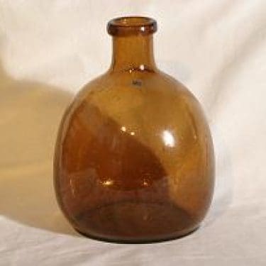 Nuutajärvi Sargasso rakkolasipullo, signeerattu, suunnittelija Kaj Franck, signeerattu