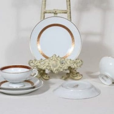 Arabia Helena kahvikupit ja lautaset, käsinmaalattu, 2 kpl, suunnittelija , käsinmaalattu