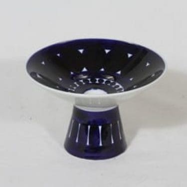 Arabia Valencia kynttilänjalka, käsinmaalattu, suunnittelija Ulla Procope, käsinmaalattu, signeerattu