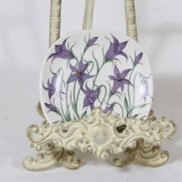 Arabia Botanica koristelautanen, Harakankello, suunnittelija Esteri Tomula, Harakankello, pieni, serikuva