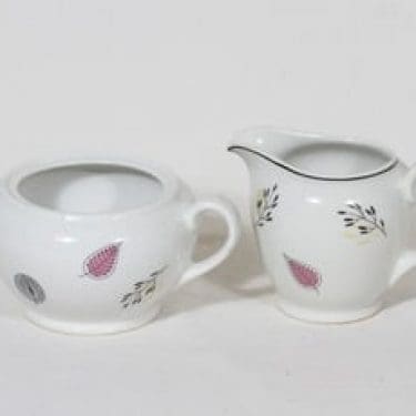 Arabia Lehto sokerikko ja kermakko, suunnittelija , serikuva