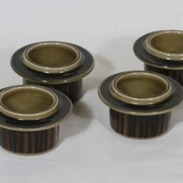 Arabia Kosmos munakupit, 4 kpl, suunnittelija Gunvor Olin-Grönqvist, puhalluskoriste