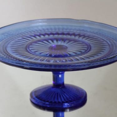 Riihimäen lasi Barokki vati, jalallinen, suunnittelija Erkkitapio Siiroinen, jalallinen