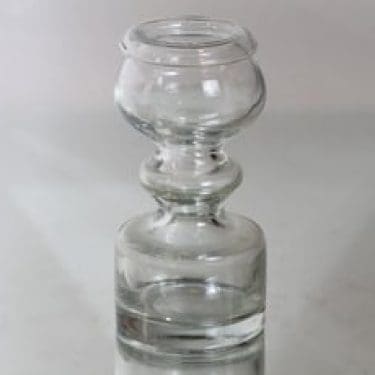 Riihimäen lasi Pompadour maljakko, kirkas, suunnittelija Nanny Still,