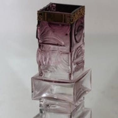 Kumela 1011/S maljakko, signeerattu, suunnittelija Pentti Sarpaneva, signeerattu, pronssivanne