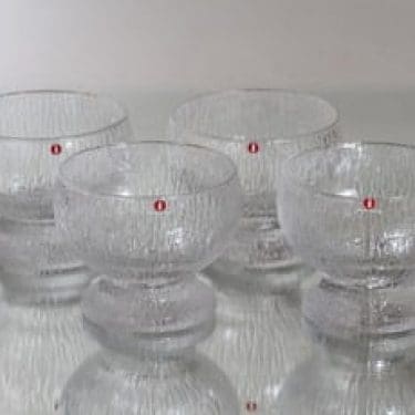 Iittala Kekkerit jälkiruokakulhot, Kippo, 4 kpl, suunnittelija Timo Sarpaneva, Kippo
