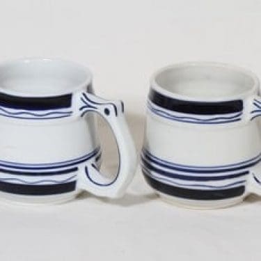 Arabia NA haarikat, 50 cl, 2 kpl, suunnittelija , 50 cl, kobolttimaalattu