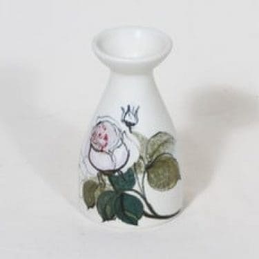 Arabia Kukka maljakko, käsinmaalattu, suunnittelija Hilkka-Liisa Ahola, käsinmaalattu, signeerattu