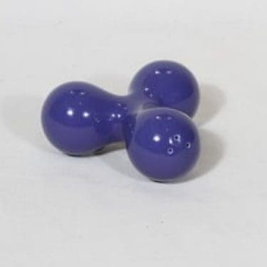 Arabia Toi sirotin, sininen lasite, suunnittelija Pekka Paikkari,