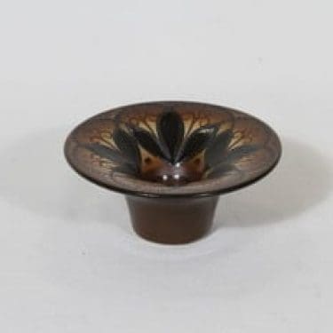 Arabia HLA 120 kynttilänjalka, käsinmaalattu, suunnittelija Hilkka-Liisa Ahola, käsinmaalattu, pieni, signeerattu