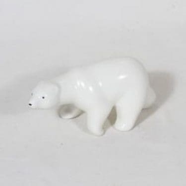 Arabia eläinfiguuri, valkoinen, suunnittelija Richard Lindh,