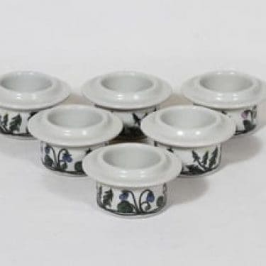 Arabia Flora munakupit, 6 kpl, suunnittelija Esteri Tomula, serikuva