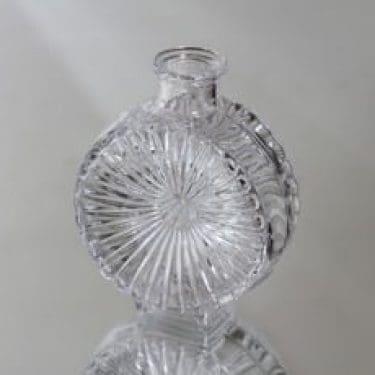 Riihimäen lasi Aurinkopullo koristepullo, kirkas, suunnittelija Helena Tynell, pieni