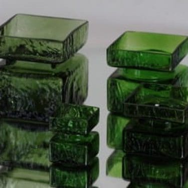 Riihimäen lasi Pala maljakot, eri kokoja, 4 kpl, suunnittelija Helena Tynell, eri kokoja