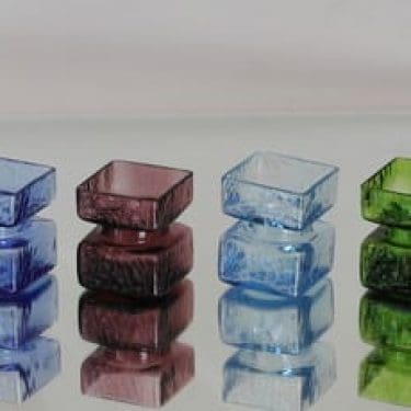 Riihimäen lasi Pala maljakot, eri värejä, 4 kpl, suunnittelija Helena Tynell, eri värejä