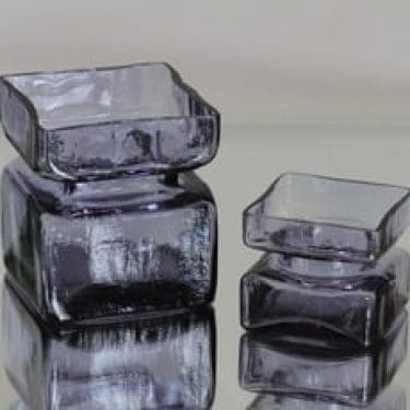 Riihimäen lasi Pala maljakot, eri kokoja, 2 kpl, suunnittelija Helena Tynell, eri kokoja