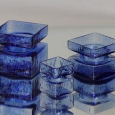 Riihimäen lasi Pala maljakot, eri kokoja, 3 kpl, suunnittelija Helena Tynell, eri kokoja