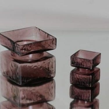 Riihimäen lasi Pala maljakot, eri kokoja, 2 kpl, suunnittelija Helena Tynell, eri kokoja