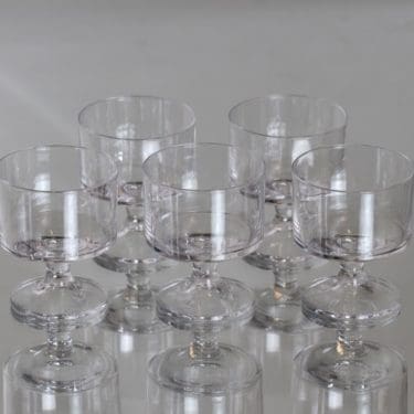 Iittala Karelia lasit, 7 cl, 5 kpl, suunnittelija Tapio Wirkkala, 7 cl, pieni