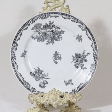 Arabia Flora lautanen, matala, suunnittelija Esteri Tomula, matala, kuparipainokoriste