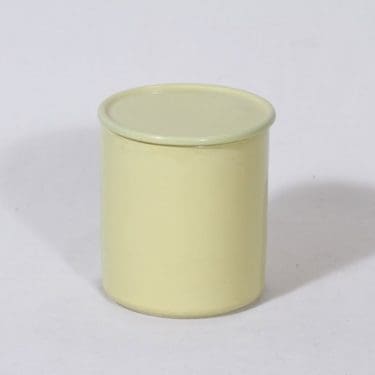 Arabia Kilta purnukka, keltainen lasite, suunnittelija Kaj Franck, serikuva