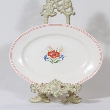 Arabia Kesä vati, suunnittelija Rainer Baer, soikea, siirtokuva