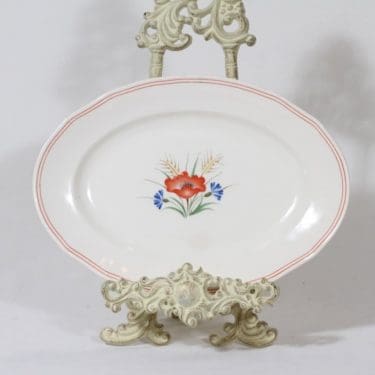 Arabia Kesä vati, suunnittelija Rainer Baer, soikea, siirtokuva