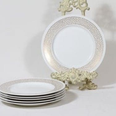 Arabia Kimmel lautaset, pieni, 6 kpl, suunnittelija Esteri Tomula, pieni, serikuva