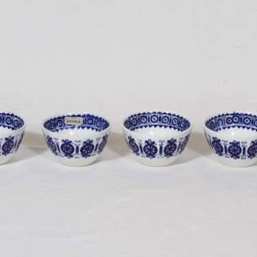 Arabia Antica kynttilänjalat, 4 kpl, suunnittelija Raija Uosikkinen, pieni, kuparipainokoriste