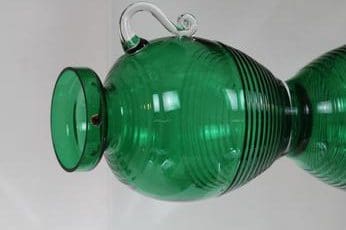 Riihimäen lasi Kleopatra maljakko, vihreä, suunnittelija Tamara Aladin, suuri