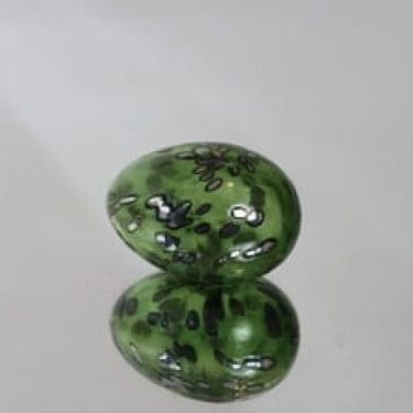 Nuutajärvi Muna koristemuna, signeerattu, suunnittelija Oiva Toikka, signeerattu, pieni