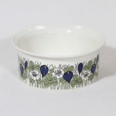 Arabia Krokus kulho, suunnittelija Esteri Tomula, painokoriste, värillinen