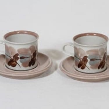Arabia Koralli kahvikupit, rosa, 2 kpl, suunnittelija Raija Uosikkinen,