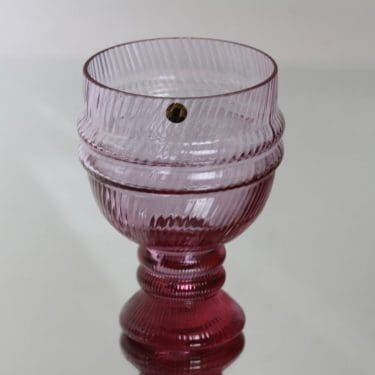 Riihimäen lasi Sulttaani malja, ametisti, suunnittelija Nanny Still,