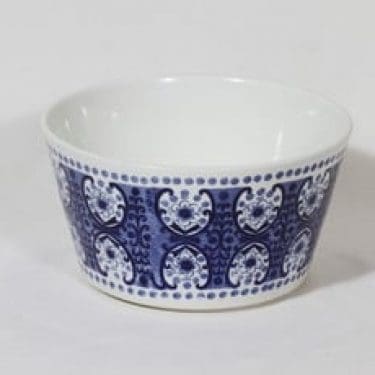 Arabia Ali kulho, sininen, suunnittelija Raija Uosikkinen, suuri, kuparipainokoriste