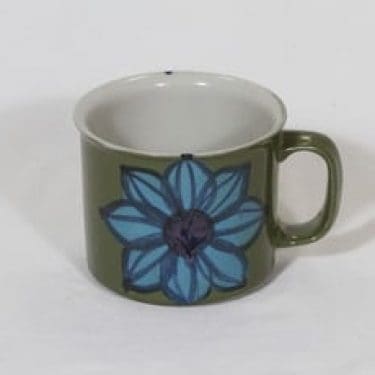 Arabia S muki, 40 cl, suunnittelija Hilkka-Liisa Ahola, 40 cl, käsinmaalattu, signeerattu, retro