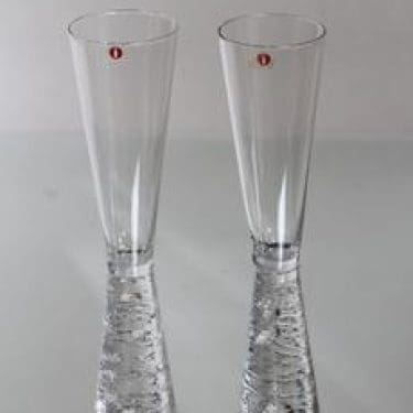 Iittala Arkipelago kuohuviinilasit, kirkas, 2 kpl, suunnittelija Timo Sarpaneva,