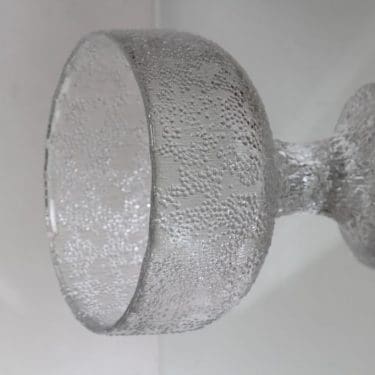 Iittala Puro malja, jalallinen, suunnittelija Tapio Wirkkala, jalallinen, suuri, massiivinen