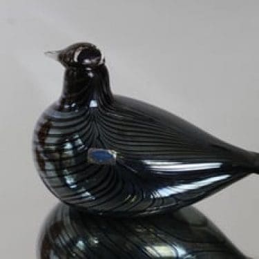 Nuutajärvi KOP koristelintu, KOP, suunnittelija Oiva Toikka, KOP, filigraani, lysteri, signeerattu