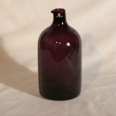 Iittala I-linja lintupullo, signeerattu, suunnittelija Timo Sarpaneva, signeerattu, suora