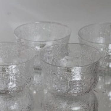 Nuutajärvi Fauna annoskulhot, 40 cl, 4 kpl, suunnittelija Oiva Toikka, 40 cl