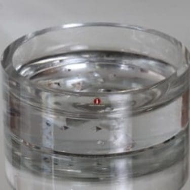 Iittala Jäänsärkijä tuhka-astia / taide-esine, signeerattu, suunnittelija Tapio Wirkkala, signeerattu, massiivinen