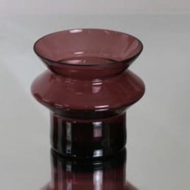 Riihimäen lasi Hyrrä maljakko, lila, suunnittelija Helena Tynell,